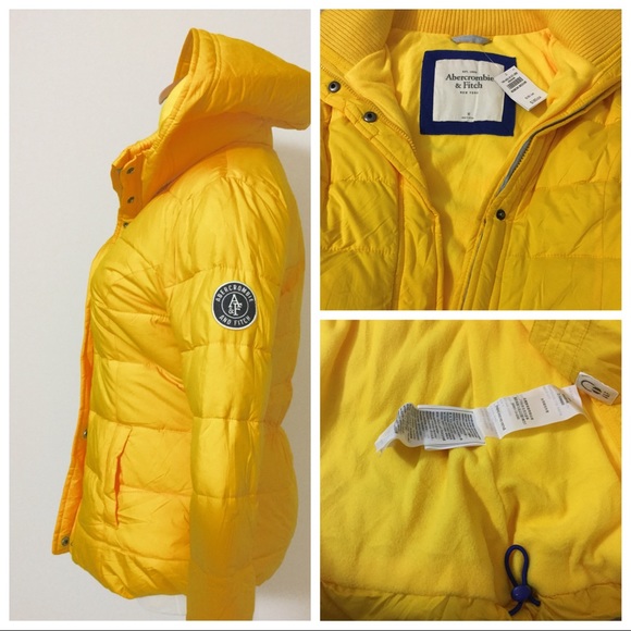 abercrombie yellow puffer